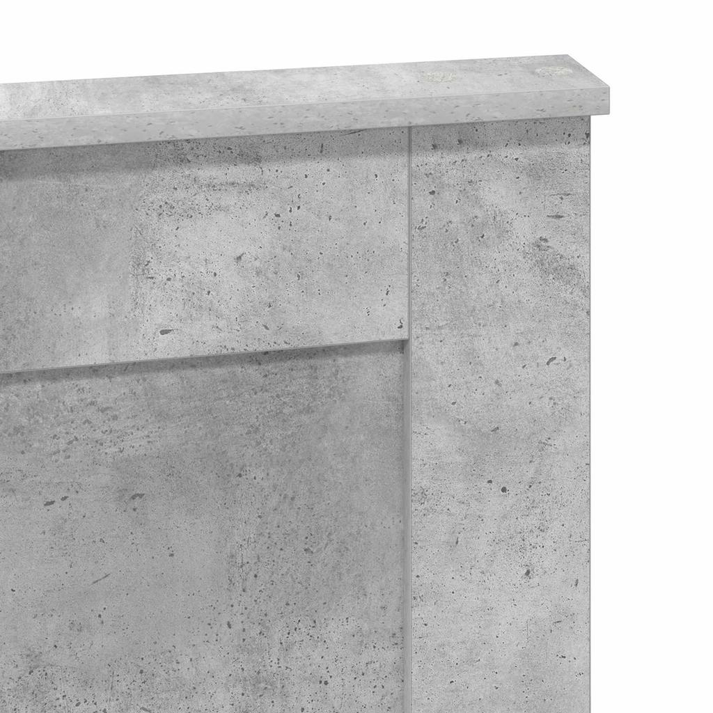 Headboard with Concrete Grey Headboard 160 cm Particleboard