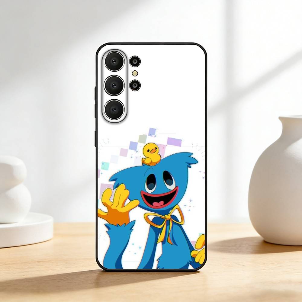 Игровой чехол для телефона H-huggy W-Wuggy для Samsung S26, S25, 24, 23, 22, 30, 21, 10, 9, Ultra, Plus, Lite, FE Мягкий черный чехол