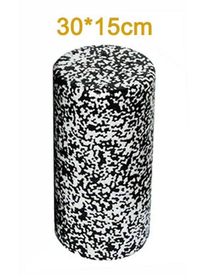 Черный валик из пенополипропилена для йоги и пилатеса - колонна для массажа мышц, доступен в размерах 30/45/60/90 см