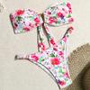 European & American Floral Bikini: Sexy Two-Piece Swimsuit for Women - Hot Spring Resort Ready