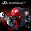 Baitcasting Reel 5.6:1 Round Fishing Reel Trolling Boat Fishing Molinete Left/Right Hand Black Pesca