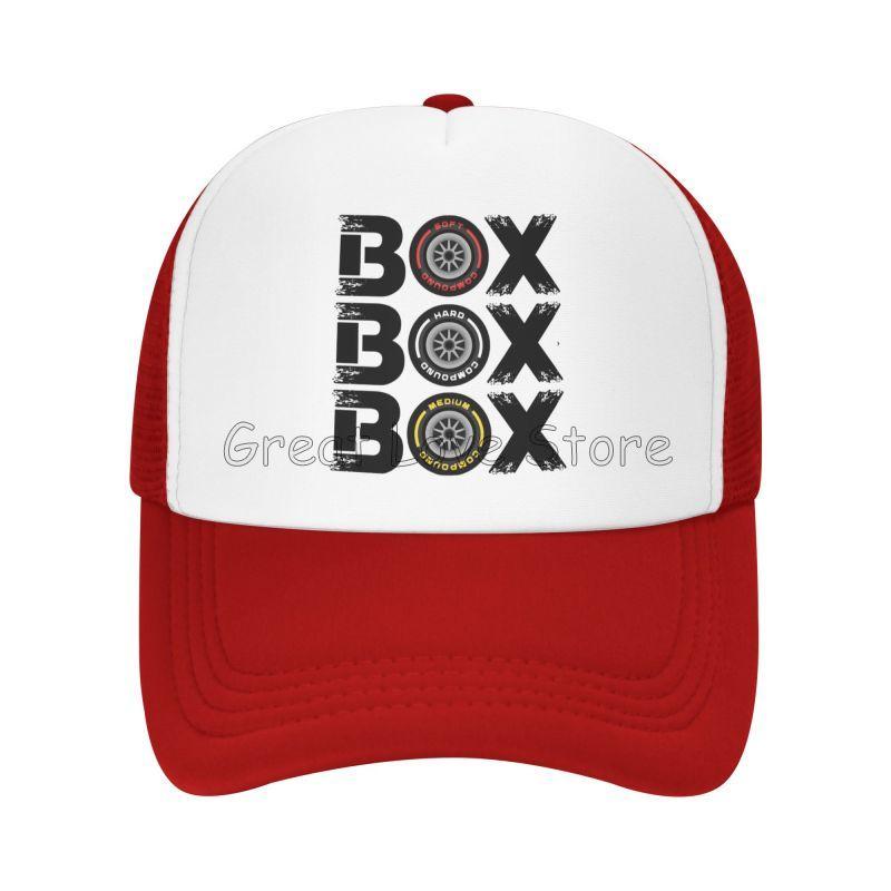 Кепка с принтом F1 Box Box Box, летние кепки для путешествий Формулы 1, унисекс, женские, дышащая сетка, снэпбэк, кепка тракера