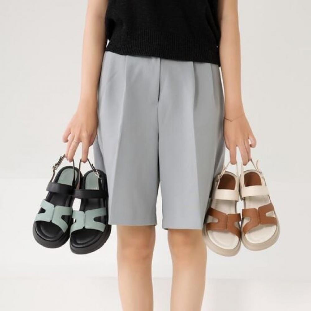 Jisyu Women Gesse Handmade Genuine Leather Kanna Platform Sandals Gz 01