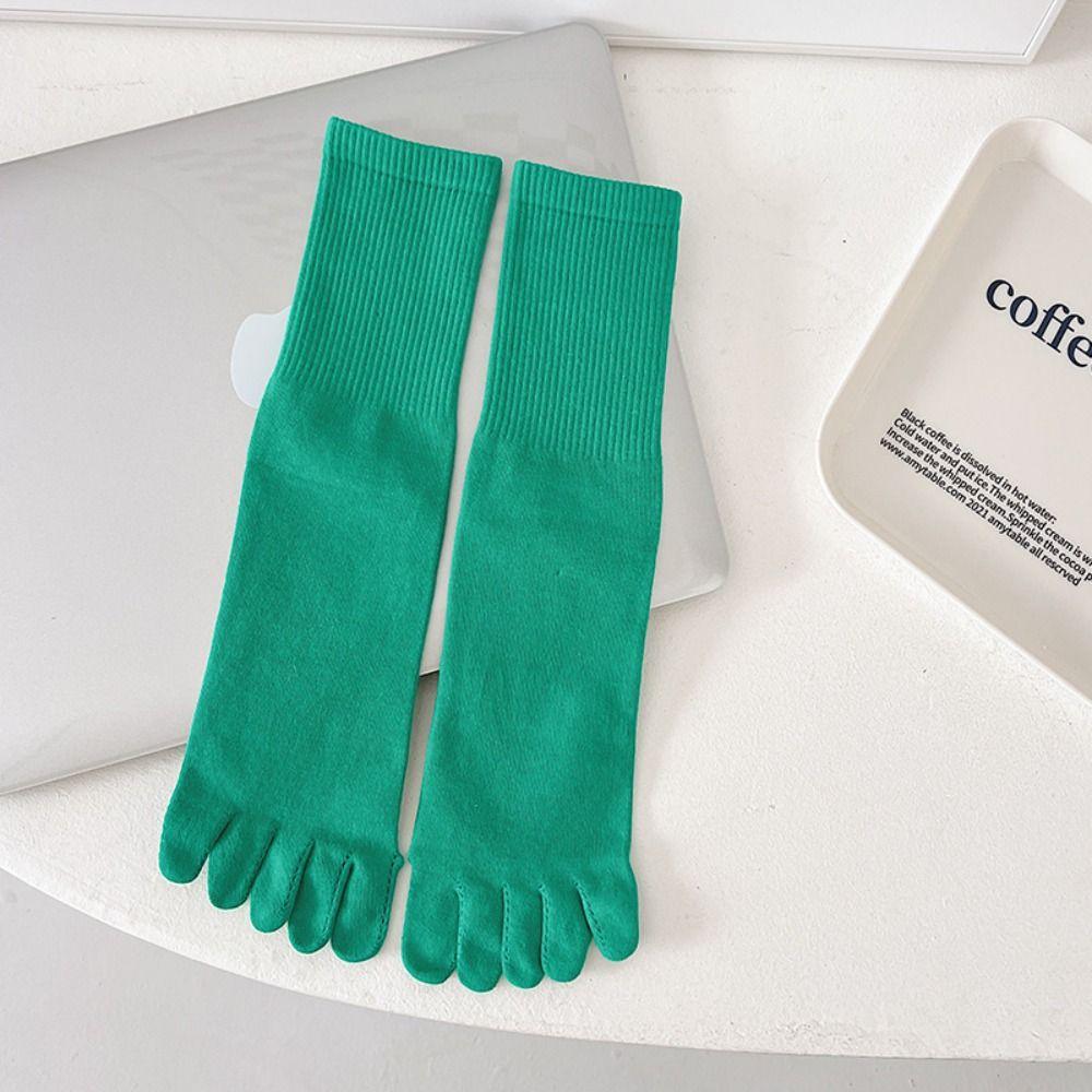 Breathable Five-finger Socks Pure Cotton Netherstock Fashionable Split-toe Socks  Motion