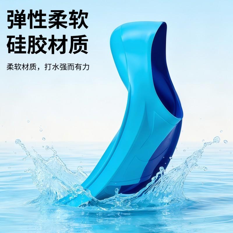Silicone Short Swim Fins Freestyle Training Snorkeling Kids Adults Lightweight Diving Gear