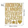5 Sheets Sparkling Glitter Letter Stickers Shiny Silver Letter Number Sticker  DIY Crafts