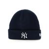 New Era MLB NY Темно-синяя Детская Базовая Вязаная Шапка с Отворотом Детская