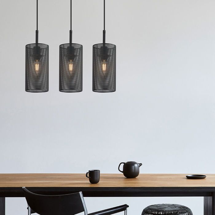 Suspension décorative 3xE14 23W IP20 – Noir