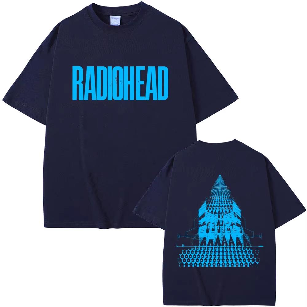 Radiohead Возвращение в Дорогу Европейский Тур Футболки Мужские Женские Хип-Хоп Рок Футболка Мужская Мода Футболки Оверсайз Уличная Одежда
