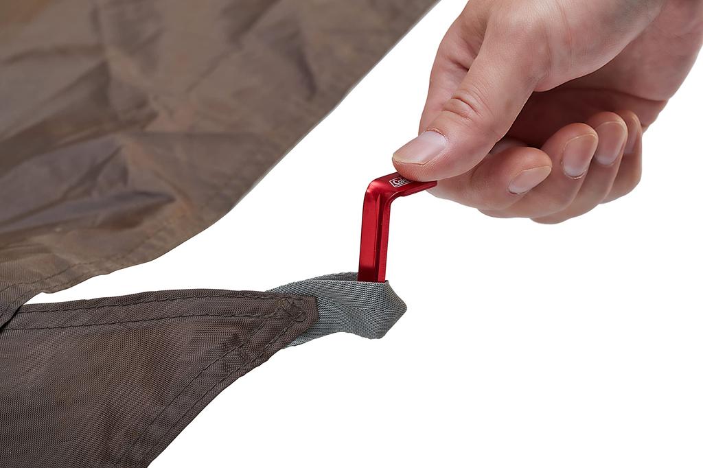 Coleman Алюминиевый колышек с юбкой 2000038775 Набор, Красный,