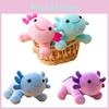 Pink Cartoon Axolotl 30cm Plush Doll Game Soft Stuffed Toy Dolls Kids Xmas Gifts