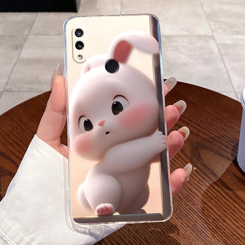 Для Xiaomi Redmi Note 7 Pro / Note 6 Pro / Note 5 Pro Чехлы Прозрачный Силикон Желе Мягкий ТПУ Задняя Крышка Милый Кролик Кошка Чехол для Телефона