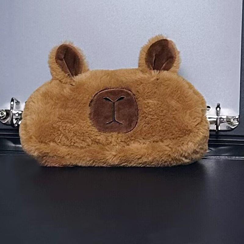 Плюшевая кукла Капибара Плюшевая ручка Сумка Капибара Мягкая мультяшная ручка Капибара Мягкое животное Капибара Плюшевая ручка Сумка Канцелярские принадлежности