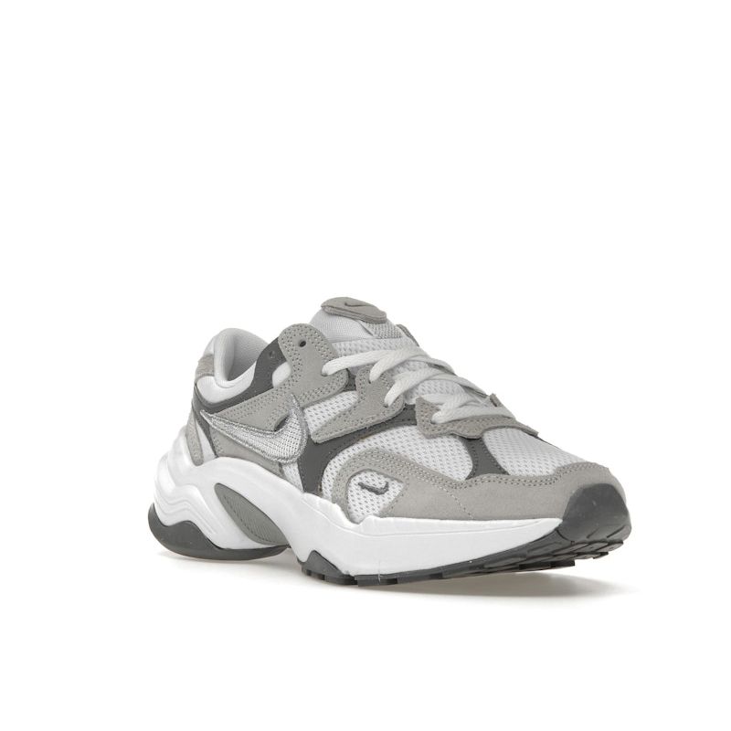 Nike AL8 Smoke Grey Metallic Silver Women Sneakers White Black FJ3794-101