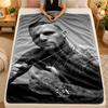 Flannel BlanketKontra K Warm Soft Throw Blanket for Indoor Sofa Bed Living Room Use