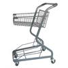 Двухслойная металлическая тележка для покупок