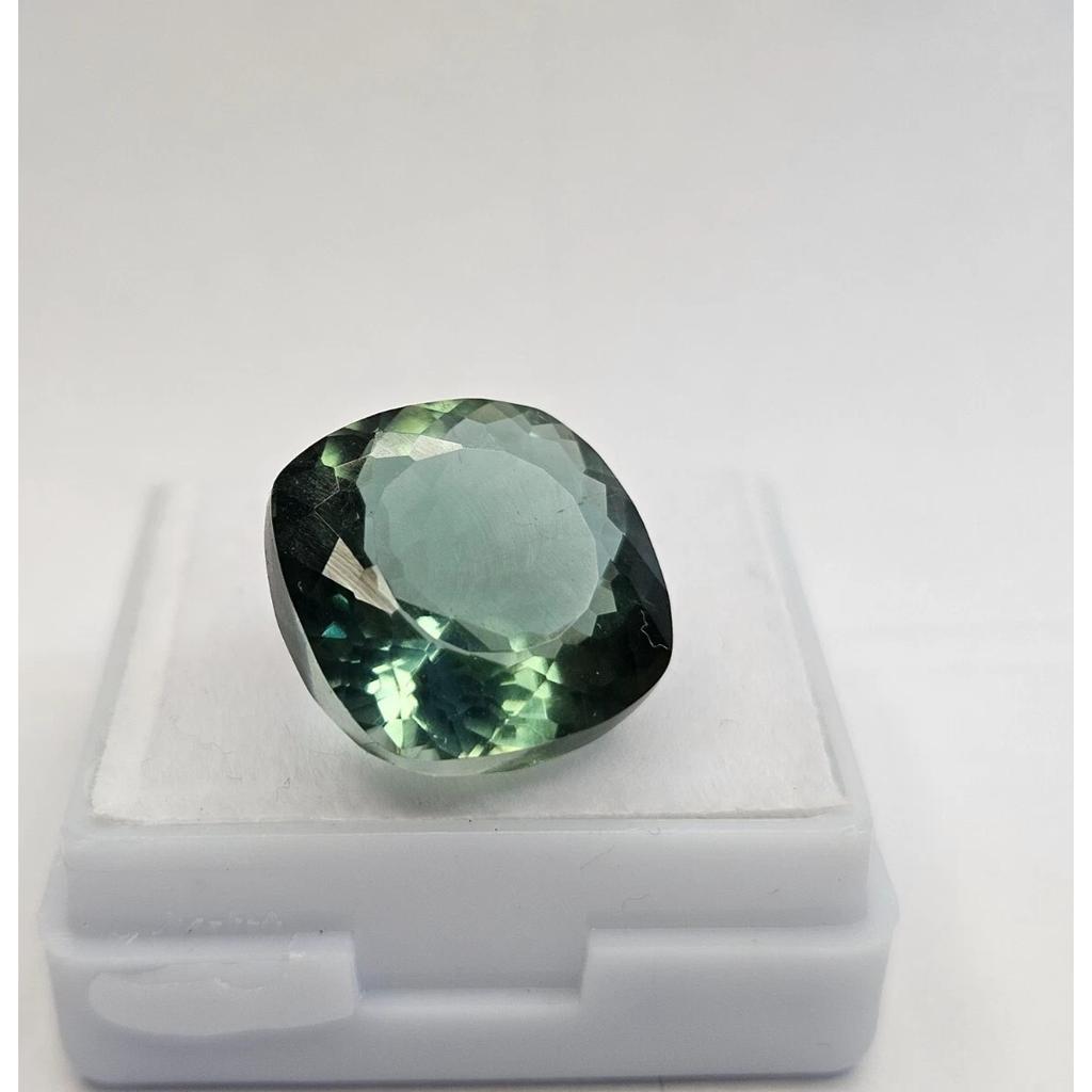 Natural Blue Green Sapphire Cushion Cut 9-10 Ct Fabulous Certified Gemstone