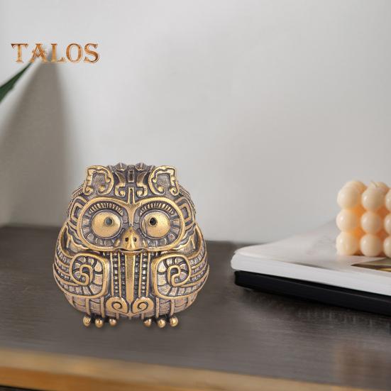 Винтажная фигурка совы, мини-курильница в виде совы с крышкой, коллекционное украшение в виде совы для дома, гостиной, офиса, стола, книжной полки, декор