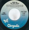 7-дюймовая пластинка BABYS Back On My Feet Again CHS2398 CHRYSALIS 1979 США Рок Б/у
