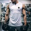 Muscleguys Men's Gym Clothing Training Vest Fitness Bodybuilding Cotton V-neck Top Comfort Fashion