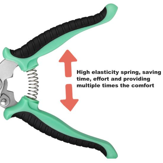 Садовые секаторы из нержавеющей стали Садовые ножницы Ножницы для обрезки веток деревьев Острые ножницы для обрезки стеблей цветочной изгороди