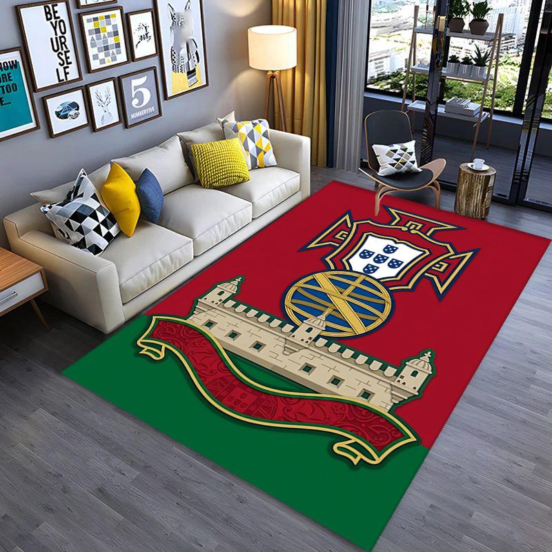 Portuguese Heritage Emblem carpet printing Living room and bedroom mats Dormitory decoration Doormat Christmas gifts