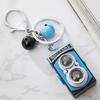 Брелок Легкий Портативный Светодиодный Звуковой Световой Дизайн Ретро Форма Камеры Брелок Сумка Рюкзак Брелок Подвеска Аксессуар
