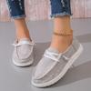 2024 Hot Sale Women's Shoes Loafers Women's Flats Outdoor Casual Flats Women Round Toe Cross-tied Plus Size Light Shoes Female
