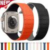 New Magnetic Silicone Band for Apple Watch Ultra 3 2 49mm 44mm 46mm 42mm 40 41mm 45mm Strap Bracelet IWatch Series 11 10 9 8 7 6 SE