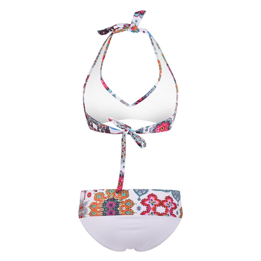 2022 European & American High-Waisted Tie-Up Cutout Backless Bikini