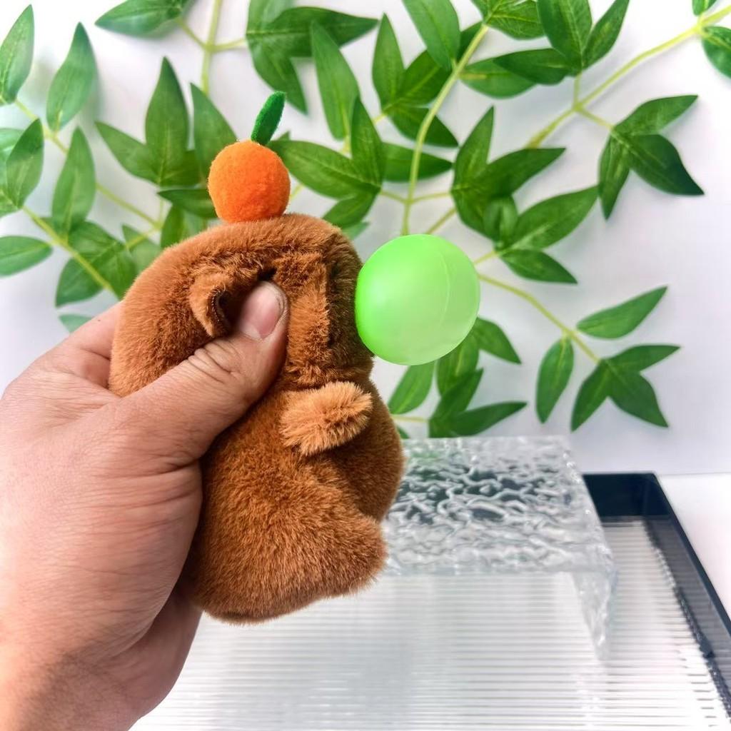 Capybara Colorful Bubble Plush Keychain Stuffed Animal Doll Pendant Decoration