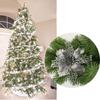 1pcs Christmas Tree Artificial Christmas Flower Decoration, Sparkling Christmas Tree Flower Accessories (Silver)