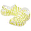 Crocs Classic Gingham Clog Daylily Comfortable Trendy Clogs Unisex Clogs White Yellow 211006-78R