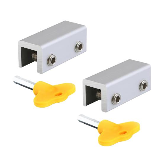 2 шт. замки для раздвижных окон без перфорации, гибкие регулируемые замки для окон из нержавеющей стали, безопасный замок для ежедневного использования