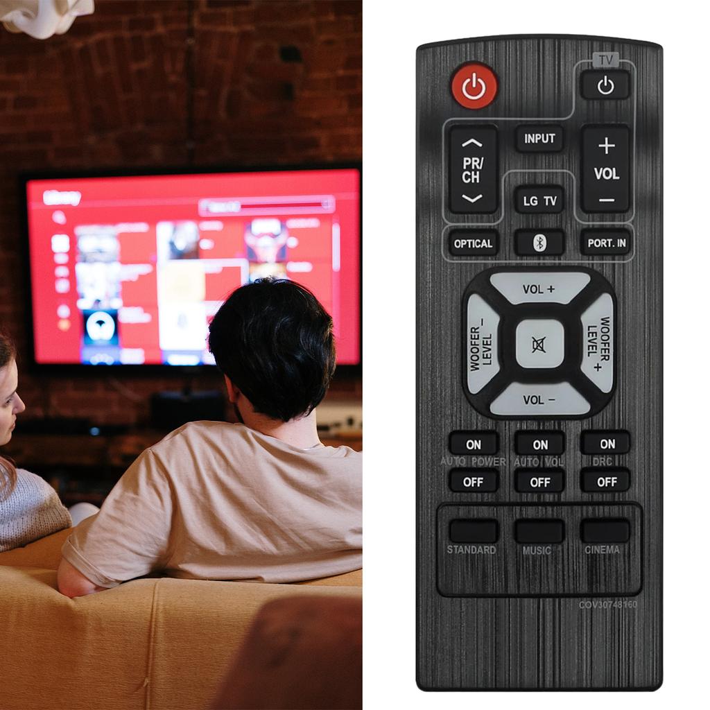 Remote Control for LG Soundbar, Soundbar Controller Replacement Remote Control COV30748164 COV30748128 NB2540 NB2540A