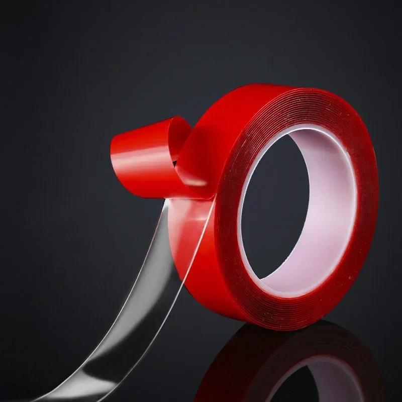 300CM/Roll Double Sided Adhesive Tape Acrylic Transparent No Traces Sticker for LED Strip Car Fixed Tablet Fixed