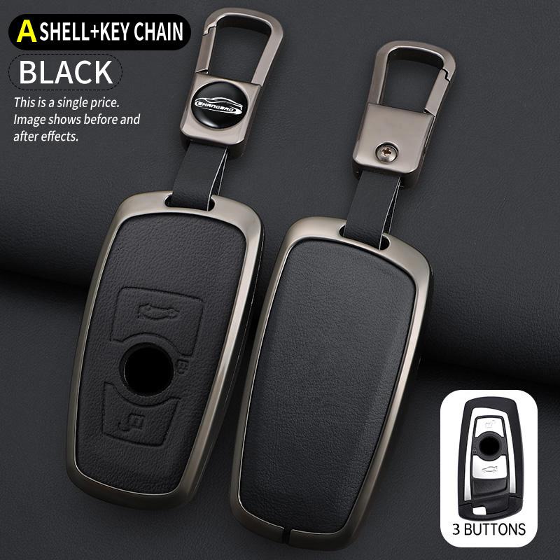 Zinc alloy car key cover shell, BMW F20 F30 G20 F31 F34 F10 G30 F11 X3 F25 X4 I3 M3 M4 1 3 5 car keychain interior accessories