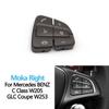 W205 W253 LHD RHD Car Multi-function Steering Wheel Switch Control Buttons Cover For Mercedes Benz C Class GLC Class