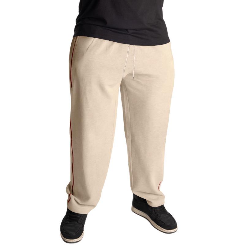 Мужские мягкие хлопковые брюки прямого покроя