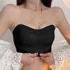 Модное бесшовное мягкое спортивное женское нижнее белье невесты, свадебное платье, бюстгальтер без бретелек без проводов, одно слово, топ без косточек по окружности