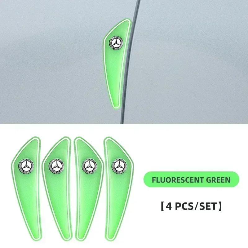 JCG1 4pcs Car Door Bumper Strip Protection Strip for Mercedes Benz AMG A B R G Class GLK GLA CLA GLB GLC C200 W176 Accessories