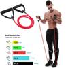 5 Levels Resistance Bands with Handles Yoga Pull Rope Elastic Fitness Exercise Tube Band for Home Workouts Strength Trainin G7A3