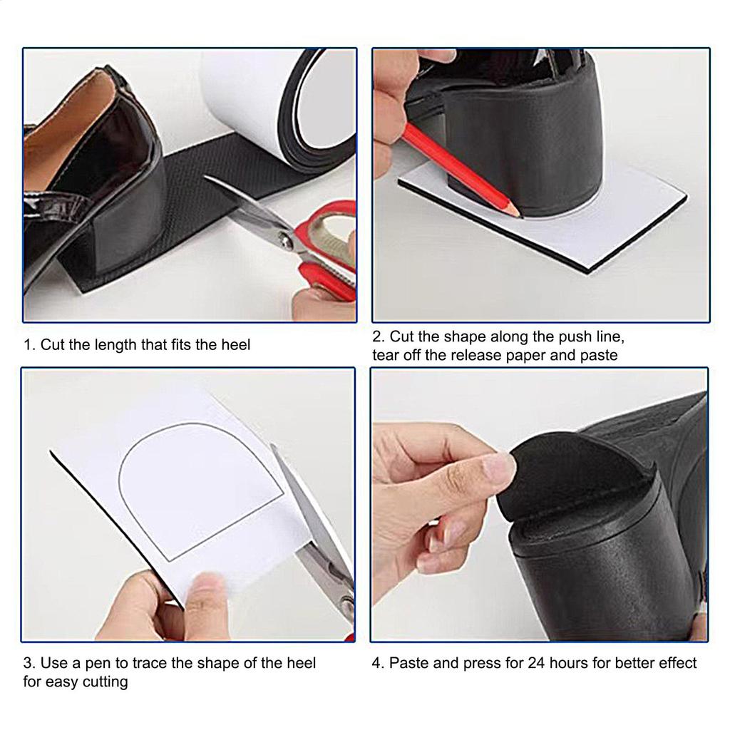 Нескользящая подошвенная накладка Противоскользящие наклейки Накладки на подошву обуви Защита-подушка для более тихих, шумоподавляющих массивных каблуков