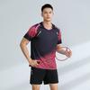 Unisex Badminton Table Tennis Sport Set Quick-Dry Short Sleeve Top Skort/Shorts Training Competition