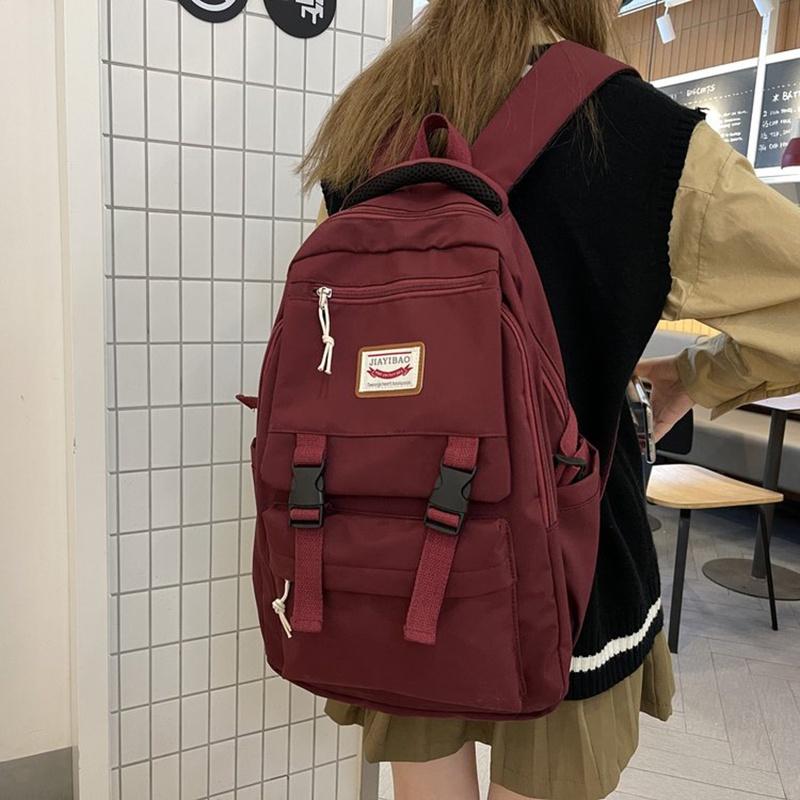 IELGY Large-capacity Waterproof Korean Style Backpack Female Student Casual Computer Bag Foreign Style All-match Backpack