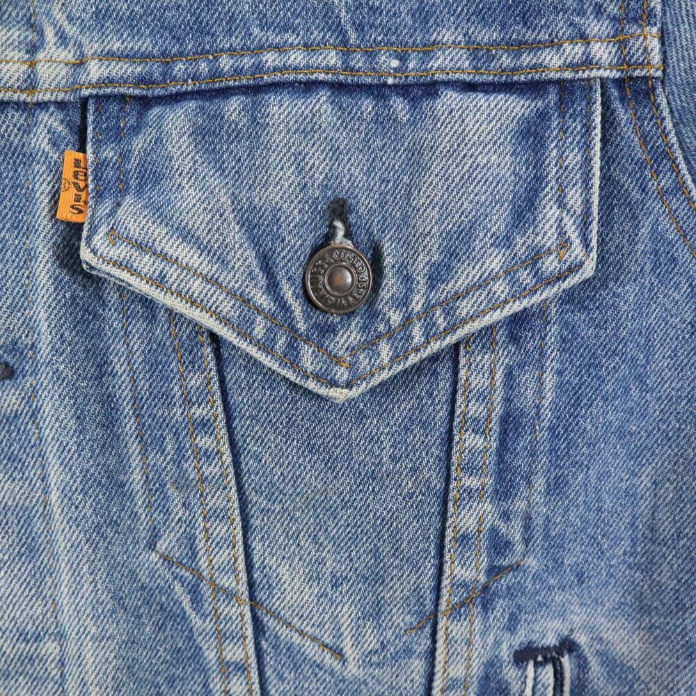 Levi's Джинсовая куртка 80-х 70904, сделано в США, с оранжевой биркой, мужская, б/у