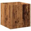 VidaXL Jardinière vieux bois 40x40x40 cm bois d'ingénierie, jardinière, jardinière d'intérieur,, pot de fleurs, jardinière 857027