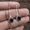 Серьги из черного оникса, Серебряные серьги 925 пробы, Ювелирные изделия ручной работы, Подарок от камня, Ювелирные изделия в стиле бохо, Серьги с подвесками, Серебряные подарки
