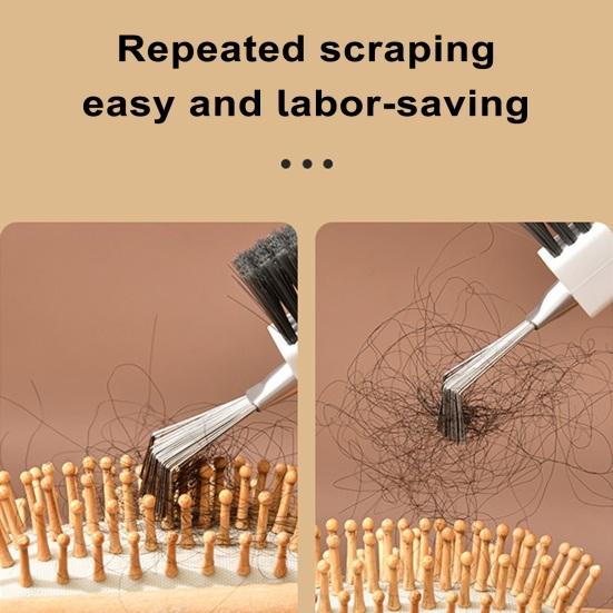 Очиститель расчески для волос из нержавеющей стали, удобная ручка, устойчивый к ржавчине, экологически чистый, гладкий инструмент для чистки расчески