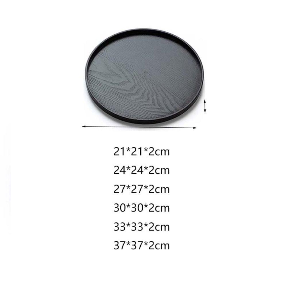 Круглый сервировочный поднос Деревянная тарелка для еды Кухонные аксессуары Поднос для чая Ресторан